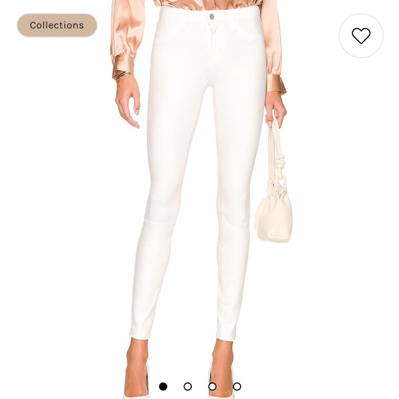 L'AGENCE Marguerite High Rise Skinny in Blanc Jeans - Picture 6 of 8